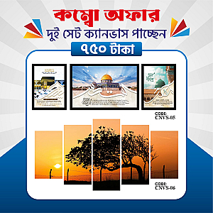 প্রিমিয়াম ২ সেট ক্যানভাস এখন ৩৮% ছাড়ে মাত্র ৭৫০ টাকায়! 🖼️