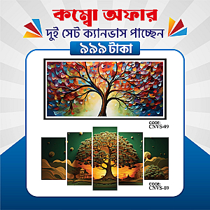 প্রিমিয়াম ১০ পিসের ২ সেট ক্যানভাস এখন ৩৩.৪% ছাড়ে মাত্র ৯৯৯ টাকায়! 🖼️