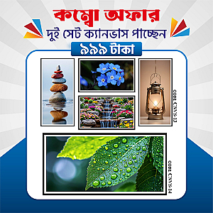 প্রিমিয়াম ১০ পিসের ২ সেট ক্যানভাস এখন ৩৩.৪% ছাড়ে মাত্র ৯৯৯ টাকায়! 🖼️